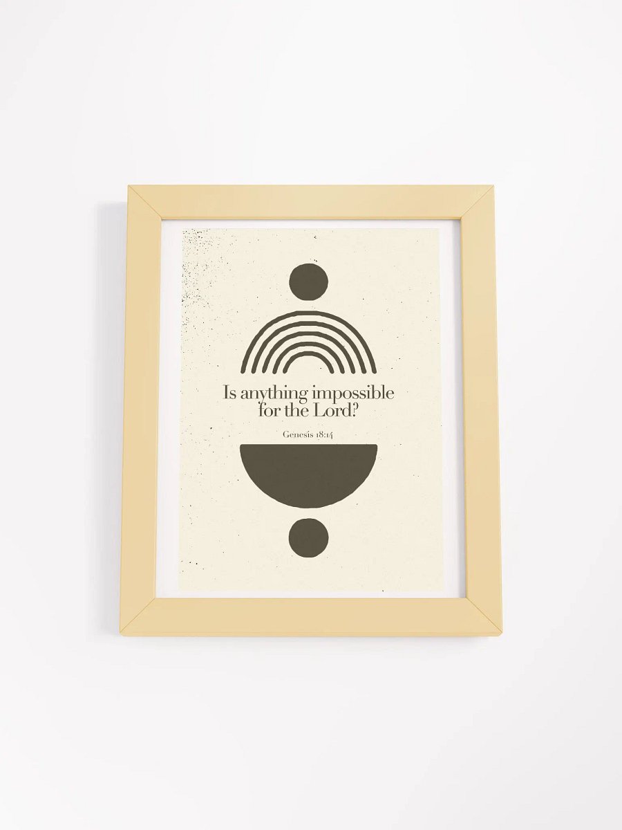 'Genesis 18:14' Poster product image (1)