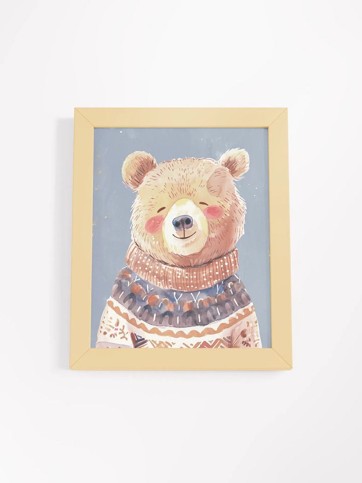 Cozy Bear Framed Matte Poster product image (1)