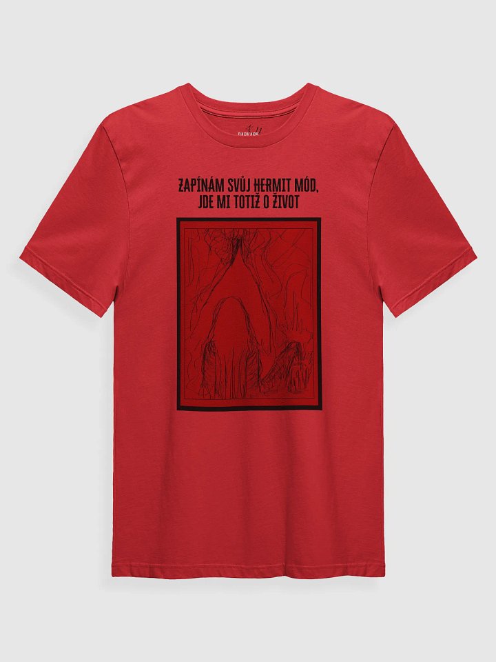 Hermit mód Red T-shirt product image (1)