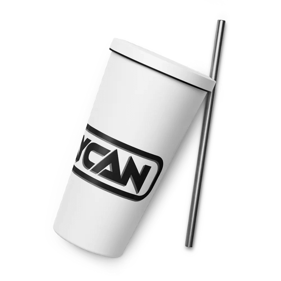 Dj JayCan Insulated Tumbler with a Straw White product image (8)