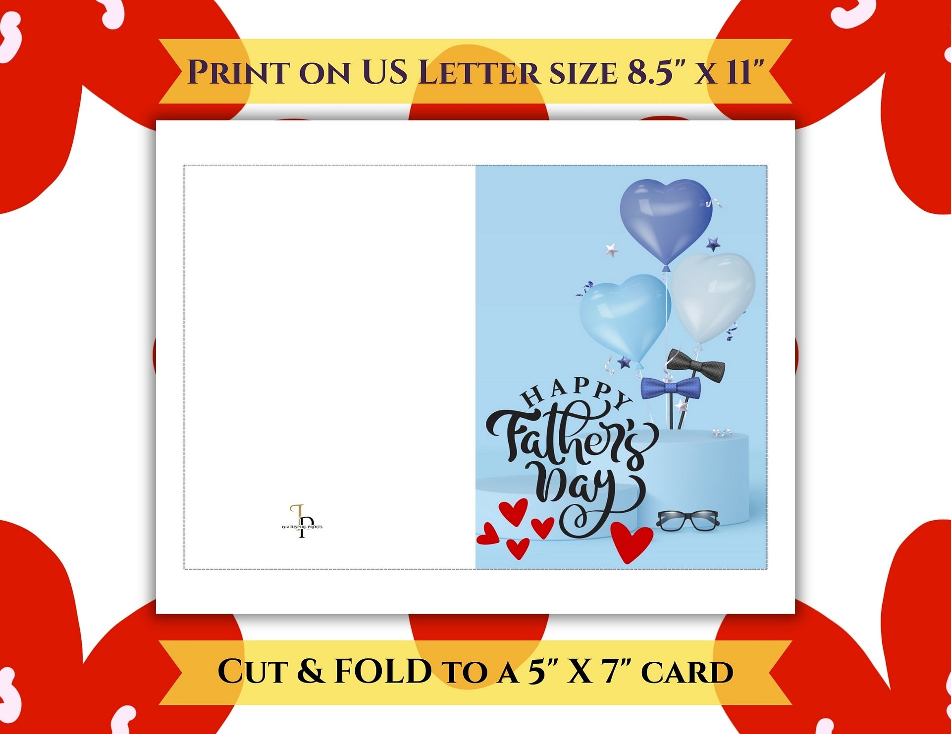 Balloons & Bow Ties Father's Day Card product image (2)