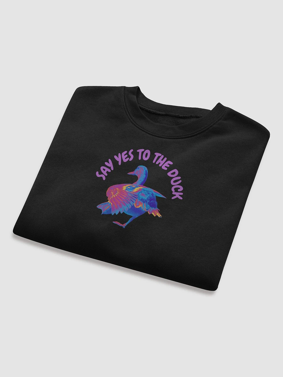 Say Yes To The Duck Cropped Sweatshirt (pink writing) product image (8)
