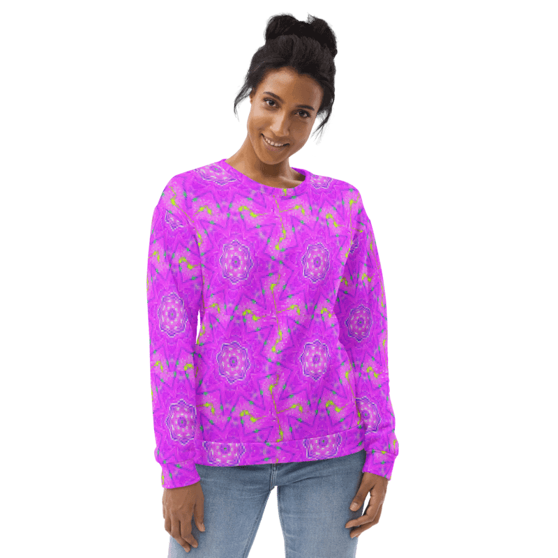 That Abstract Pink Neon Star Unisex Sweatshirt product image (4)