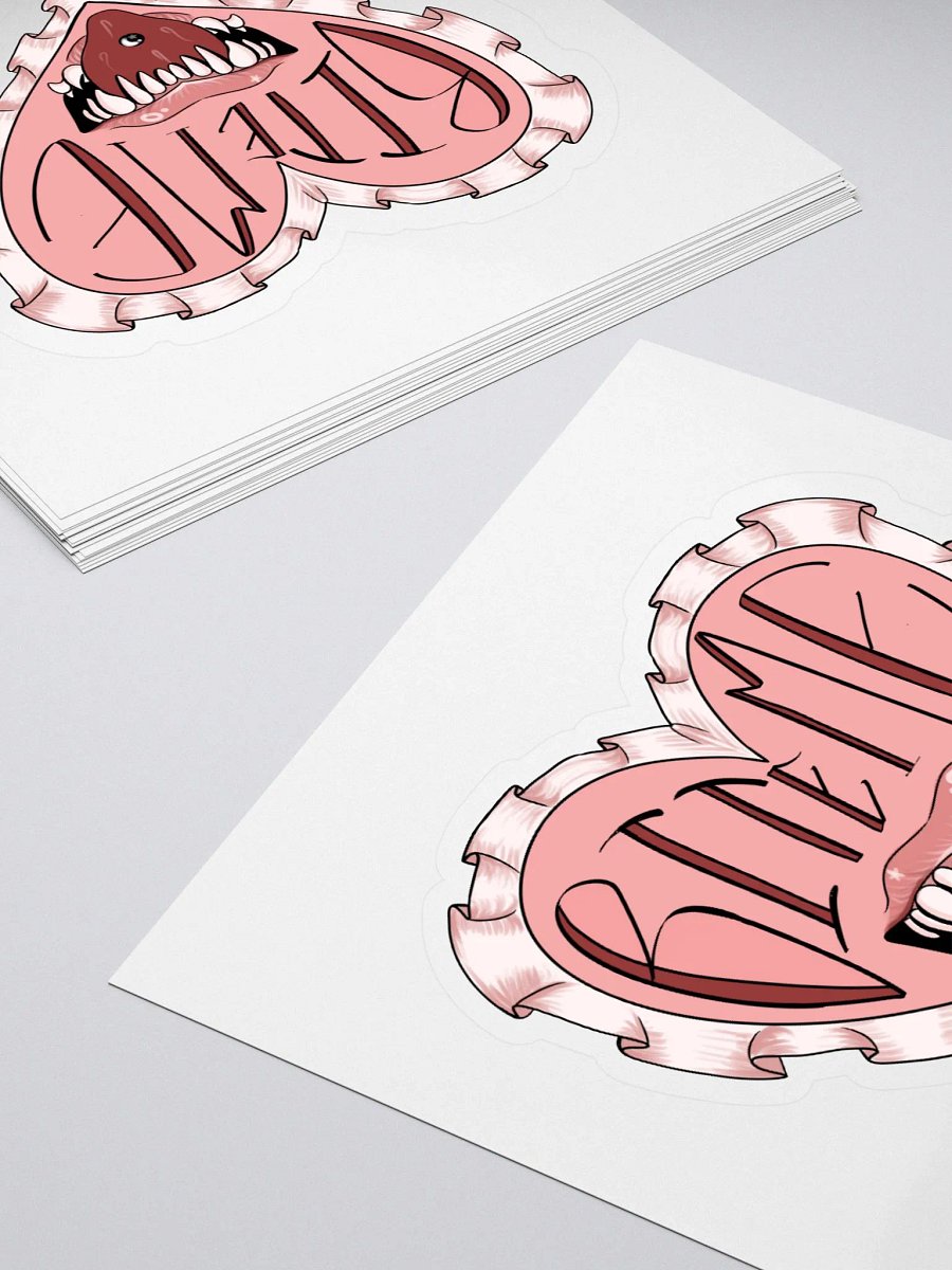 BITE ME Heartbreak Kiss Cut Stickers product image (4)
