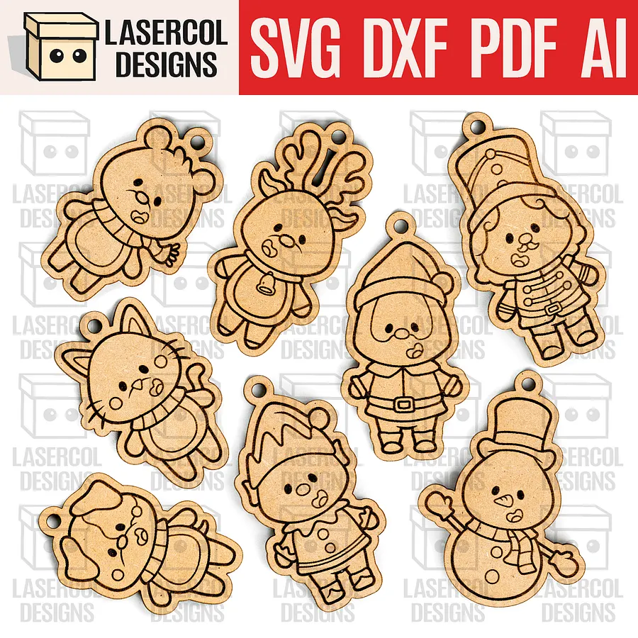 Christmas Ornaments - Laser Cut Files product image (1)