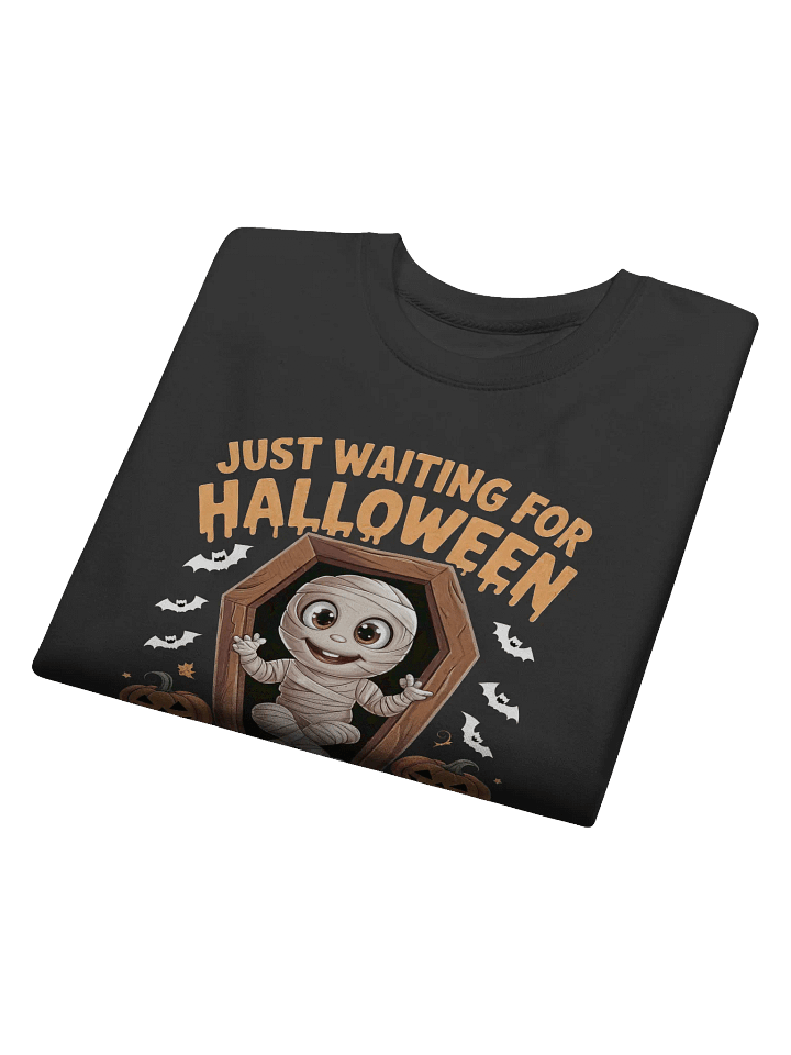 Mummified Halloween Sweatshirt, Spooky Vibes Gift, Cozy Horror Sweater product image (2)