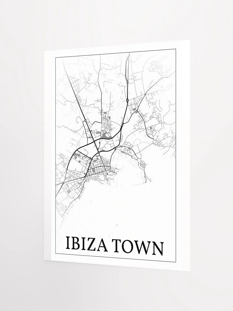 Ibiza Town, Ibiza, Spain, city map print product image (7)