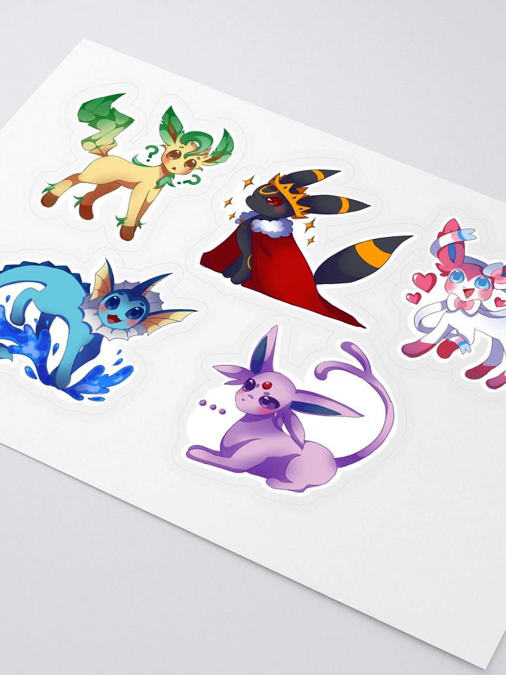 Eeveelutions Sticker Sheet product image (1)