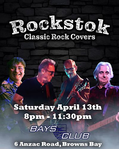 This Saturday, 13th April. Bays Club!
See you there!