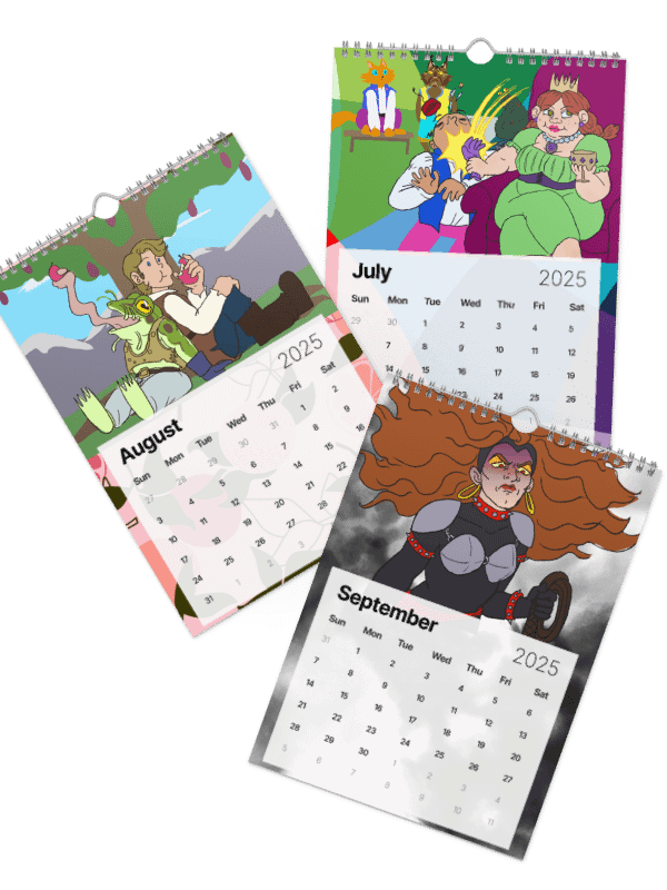 Pandor's Gloriana-themed 2025 Wall Calendar product image (4)