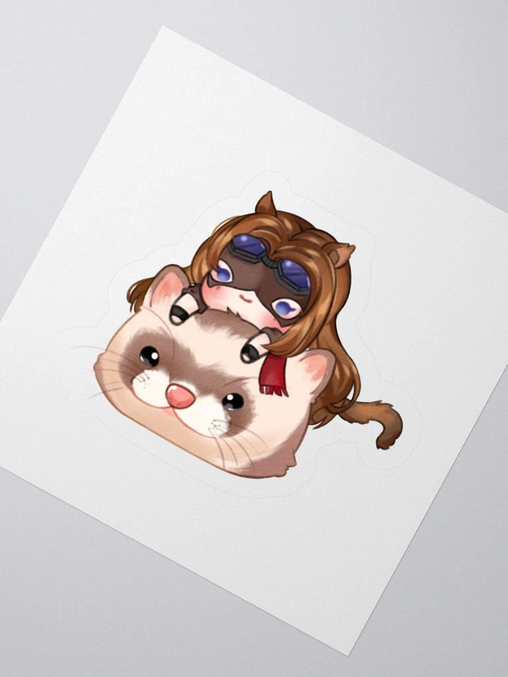 Cinnamon Pillow Ferret Chibi Sticker by Ameblum product image (4)
