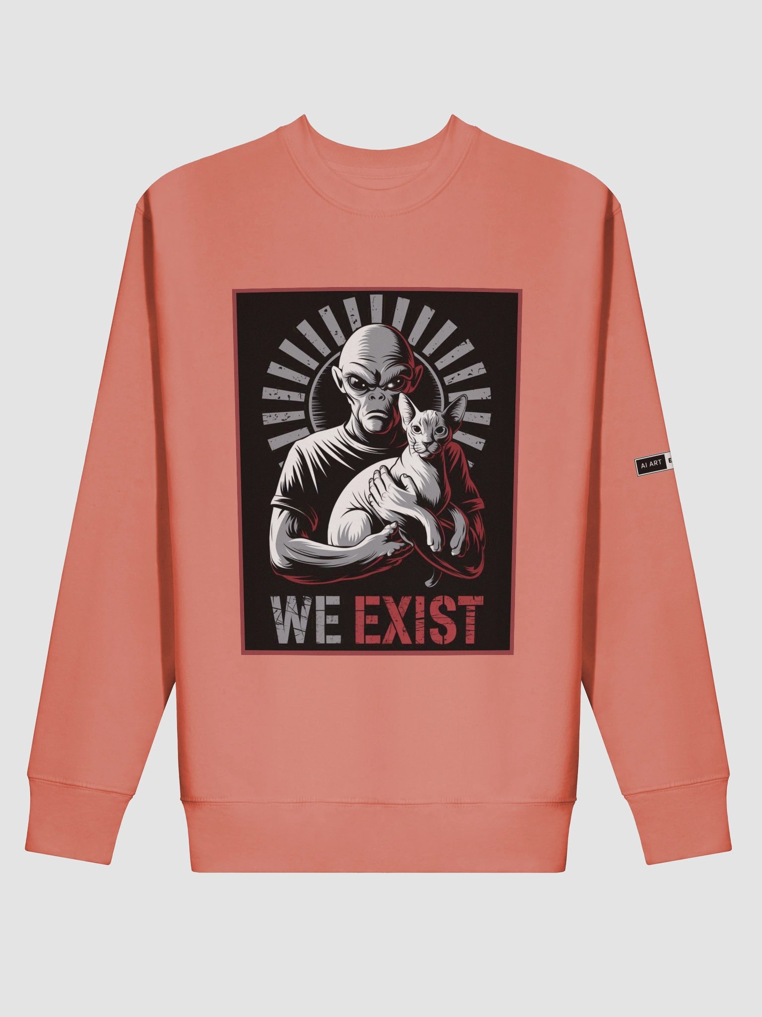 "WE EXIST" premium cotton sweatshirt product image (6)