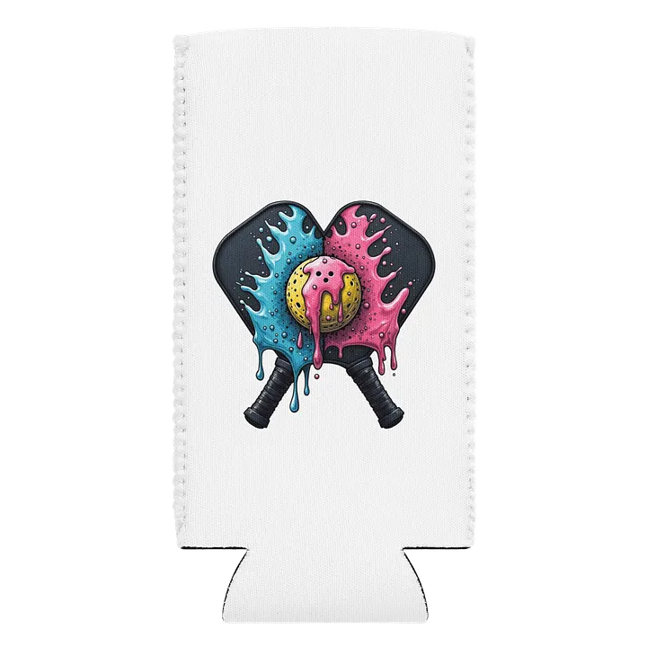 Ice Cream Pickleball Artistic Splatter Paddle Can Cooler product image (1)
