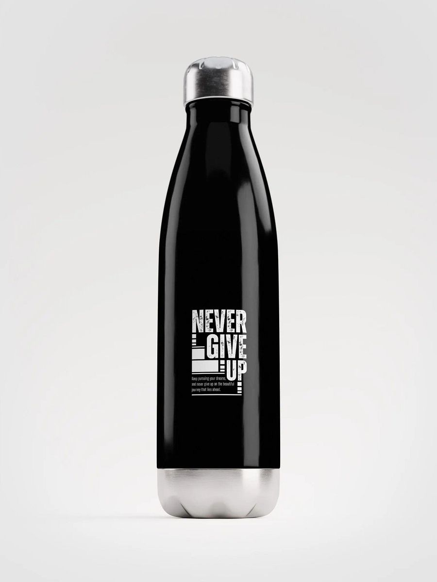 "Never Give Up" Motivational Water Bottle product image (1)