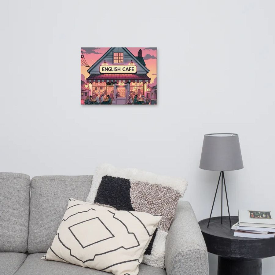 English Cafe and Chill Canvas product image (12)