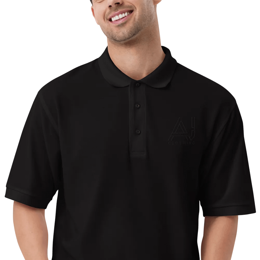 Men's Polo Shirt (Black Embroided Logo) product image (24)