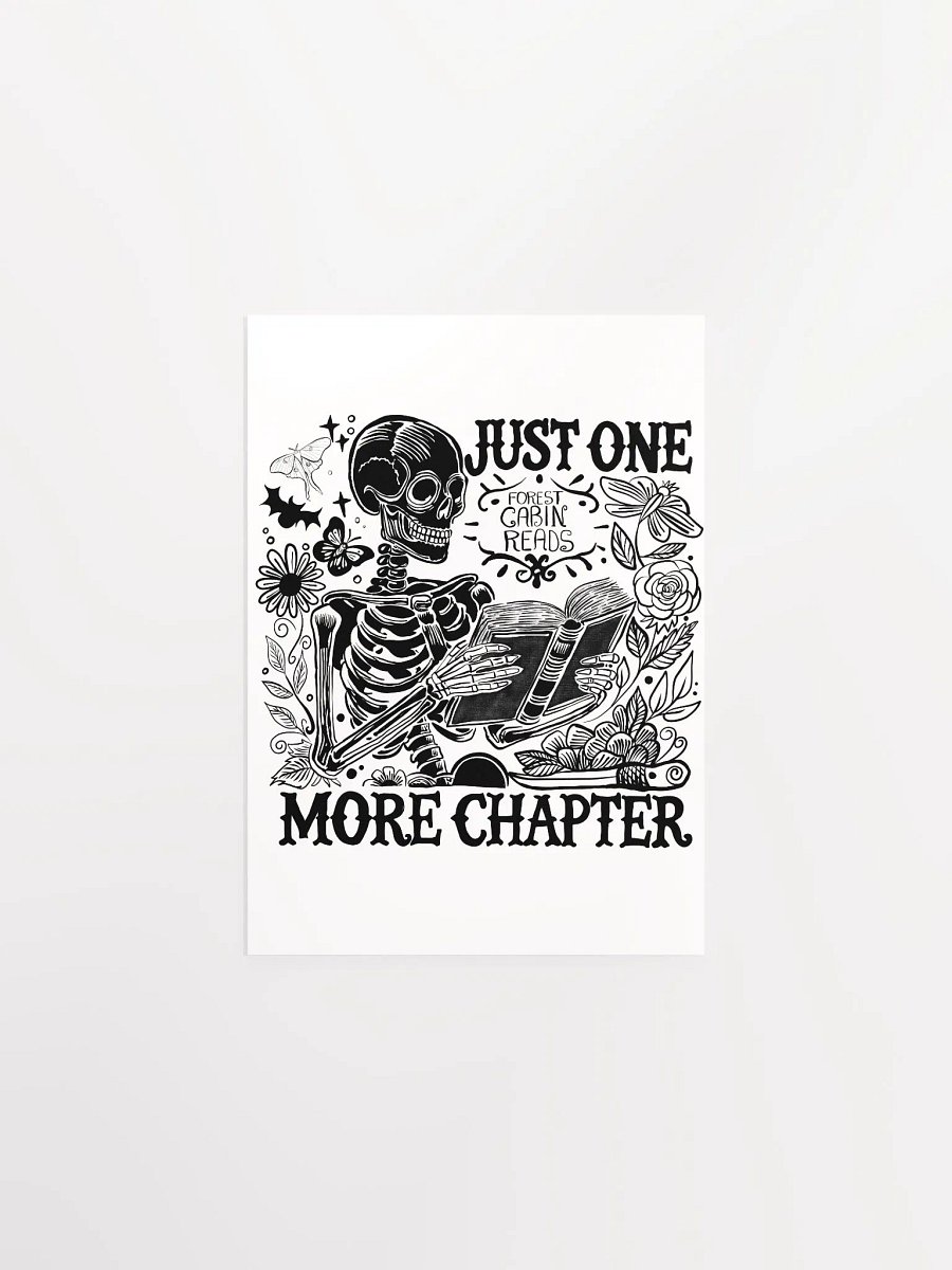 "One More Chapter" Skeleton Art Print product image (1)