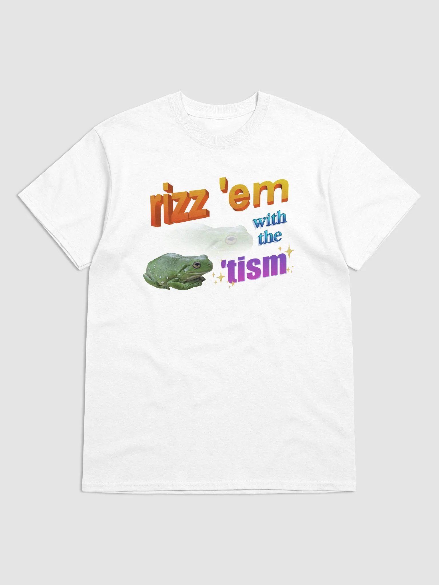Rizz 'em with the 'Tism- Frog T-shirt product image (55)