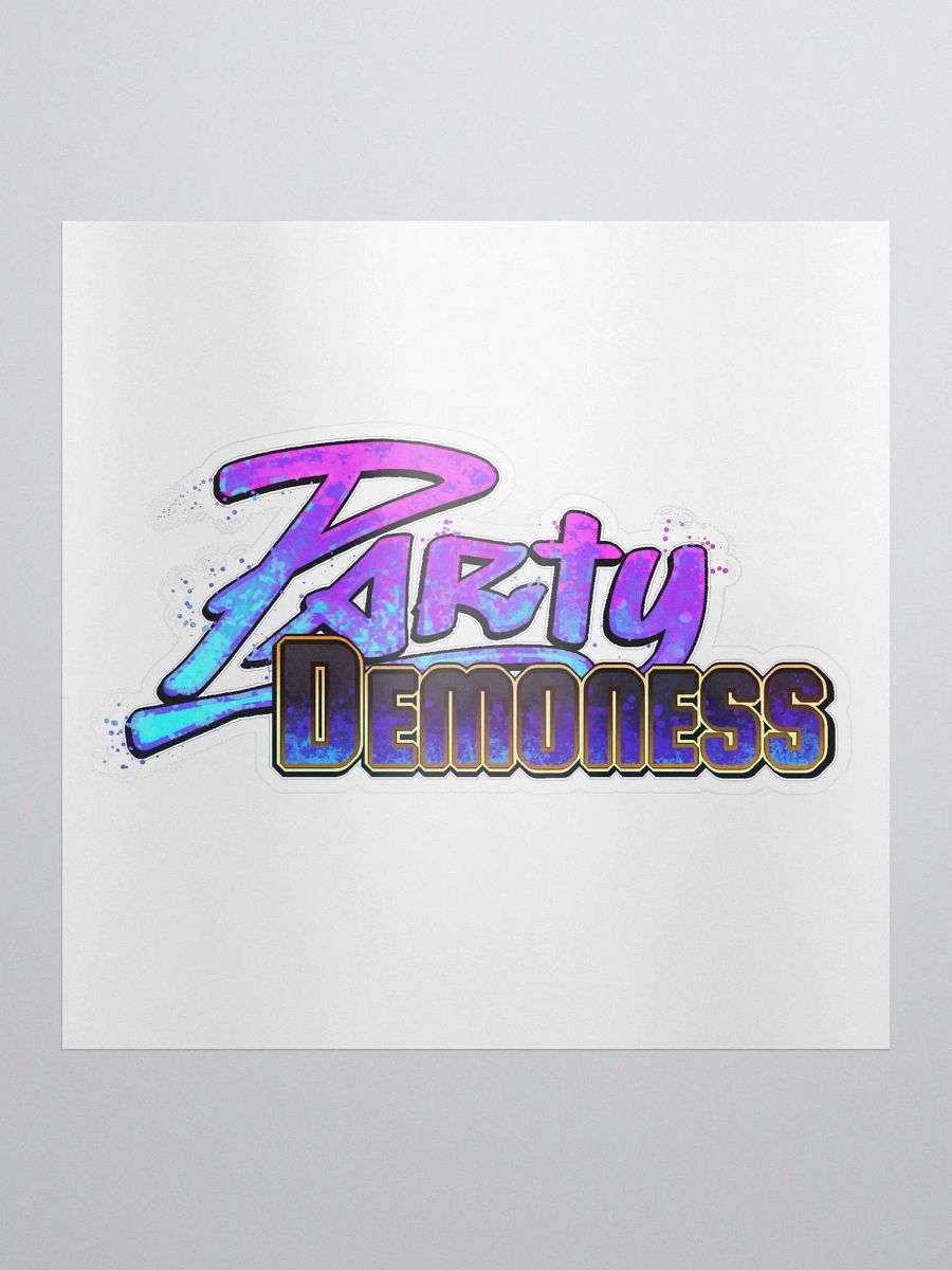 PartyDemoness Logo Sticker product image (1)