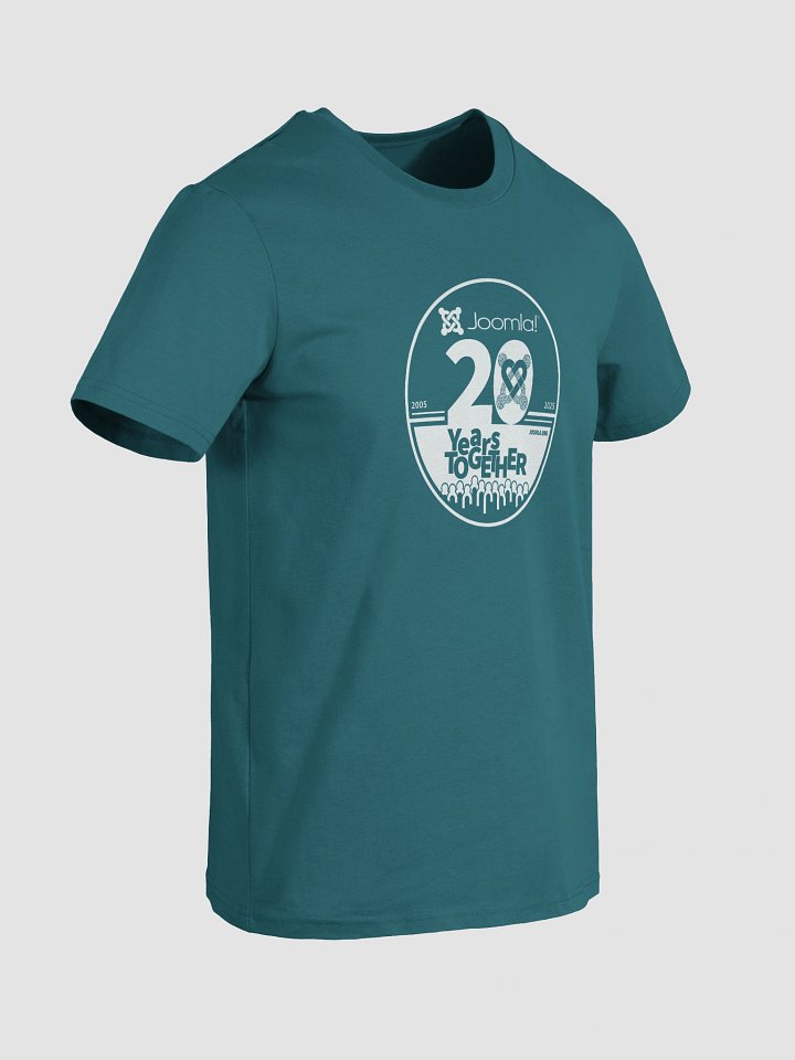 Joomla 20th Anniversary Edition<br /> — Unisex Organic Cotton / White — product image (2)