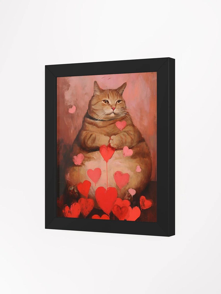 Serene Love: Framed Cat Art Poster product image (5)