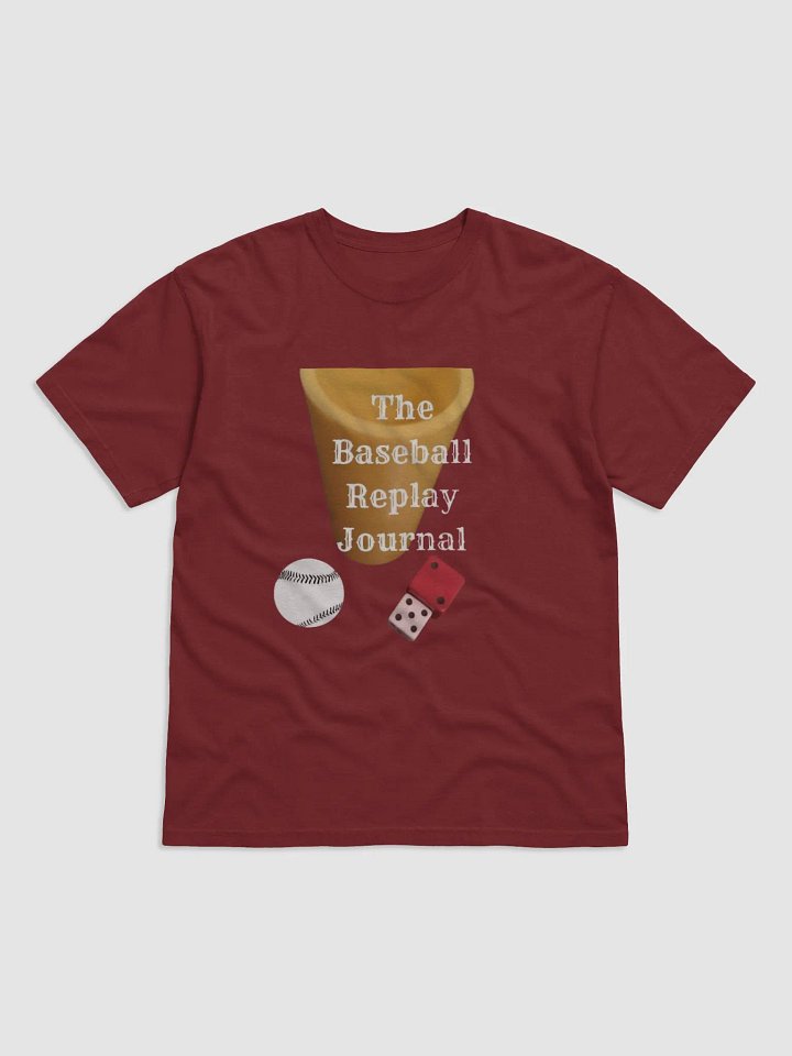 Baseball Replay Journal T-Shirt - Red product image (1)