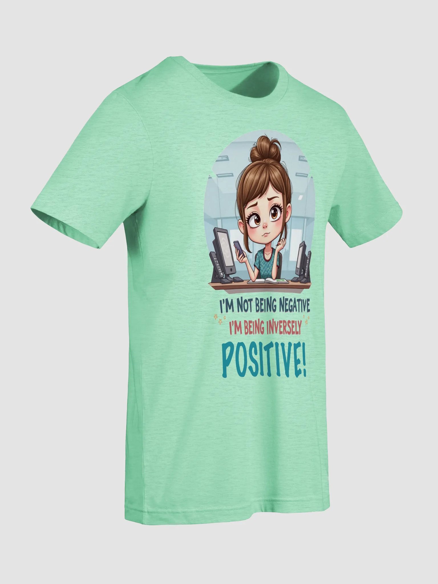 Inverse Positivity Cartoon T-Shirt product image (89)