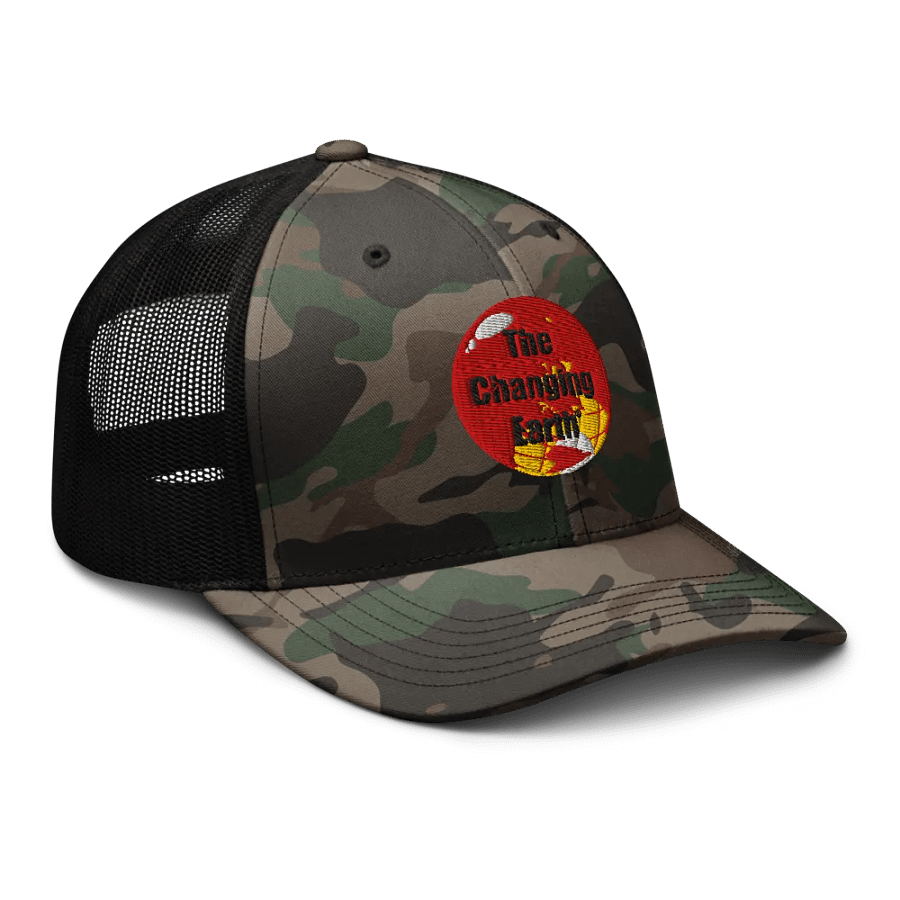 Globe Tones Camo Trucker Hat product image (8)
