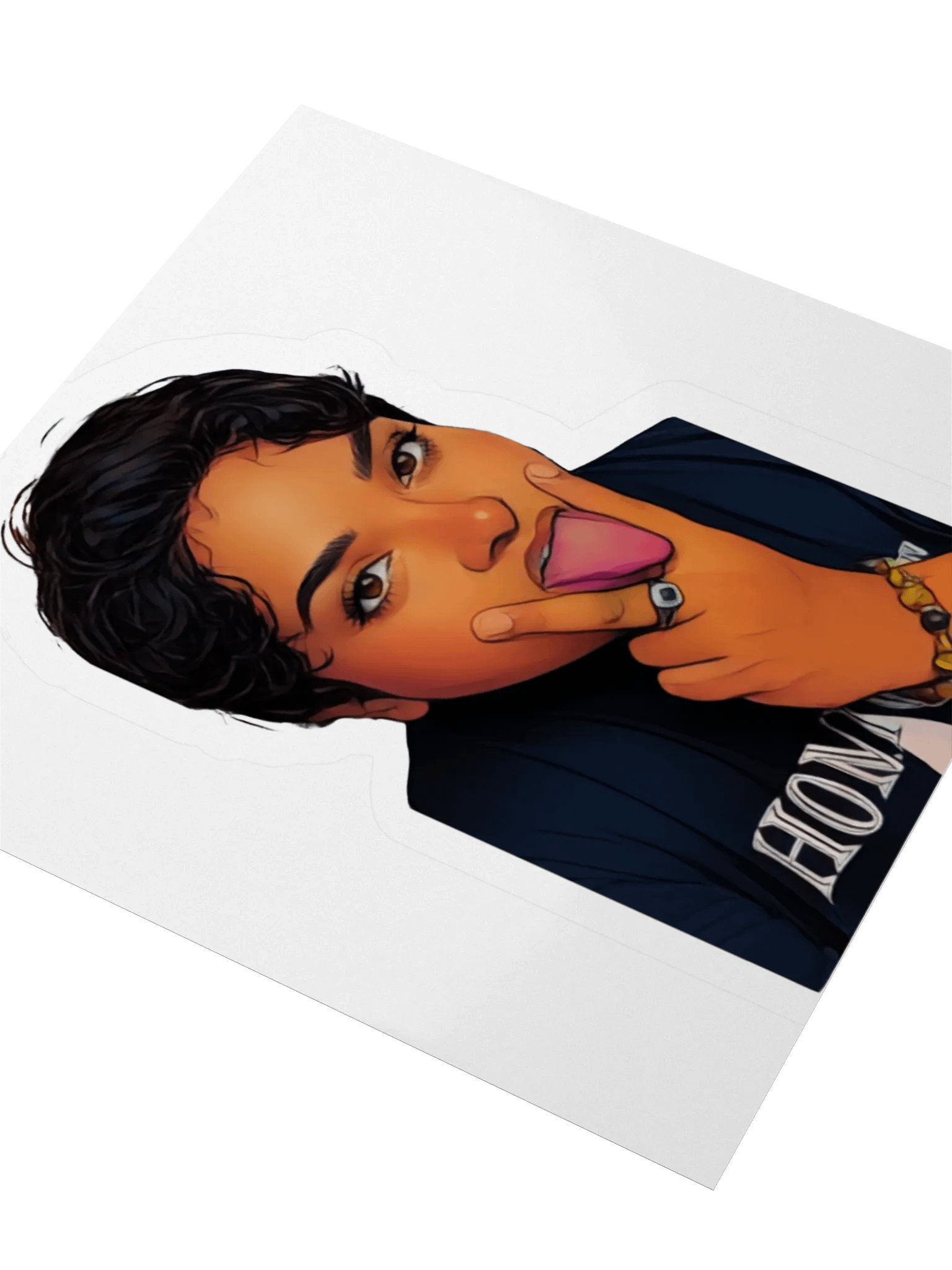 SeaDame - Self-Portrait Tongue Sticker product image (8)
