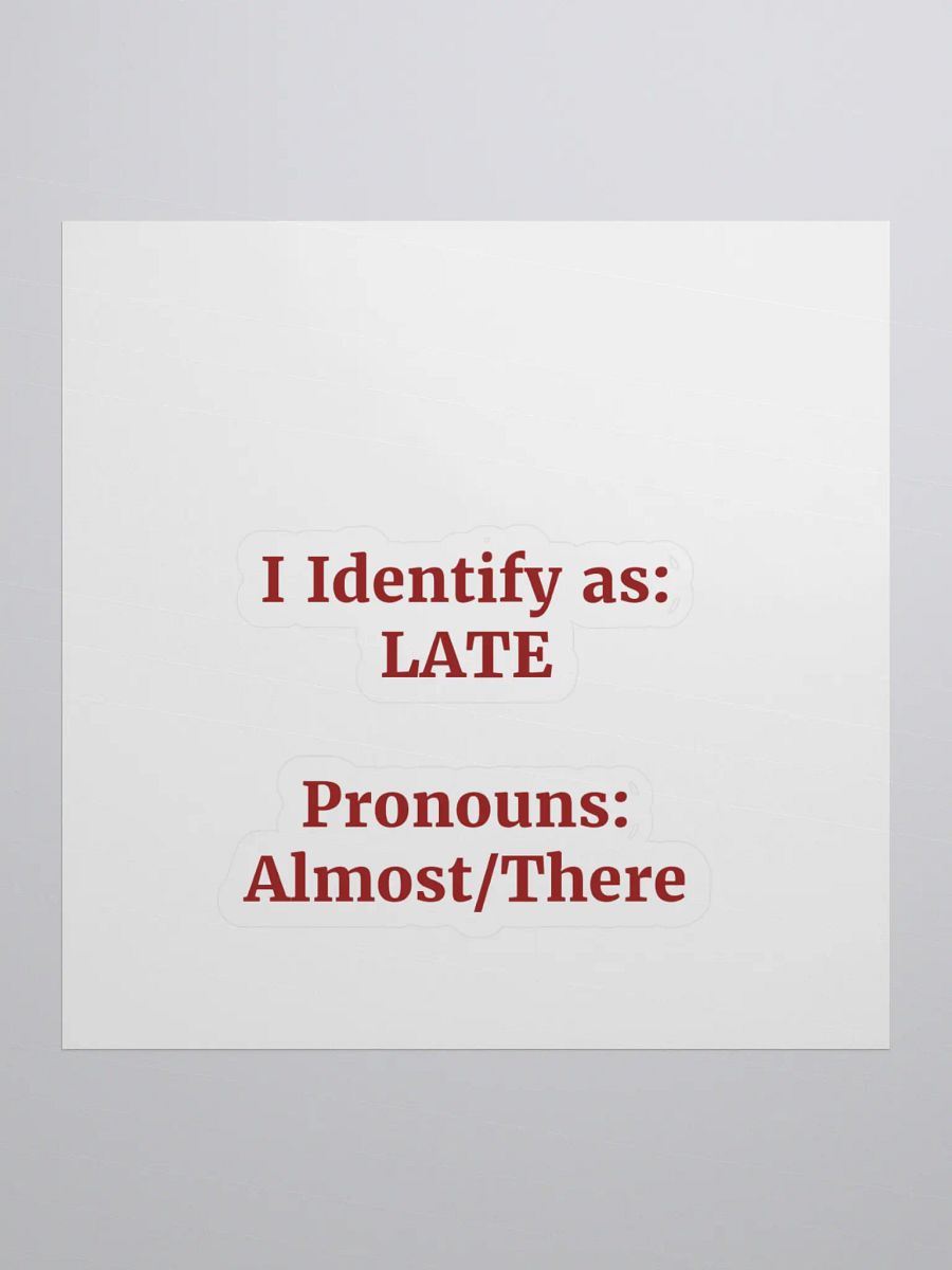 Fashionably Late Sticker Set product image (1)