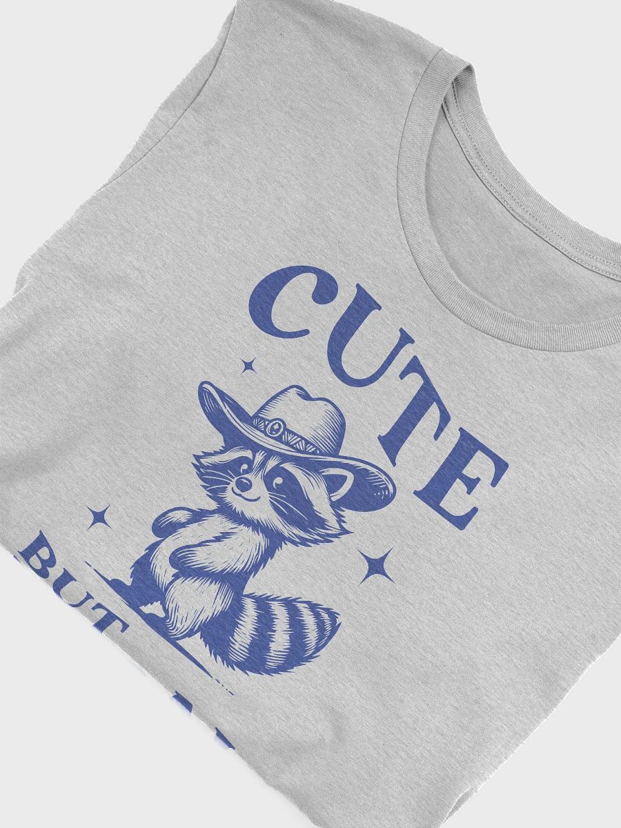 Cute But Feral Funny Raccoon T-Shirt product image (5)