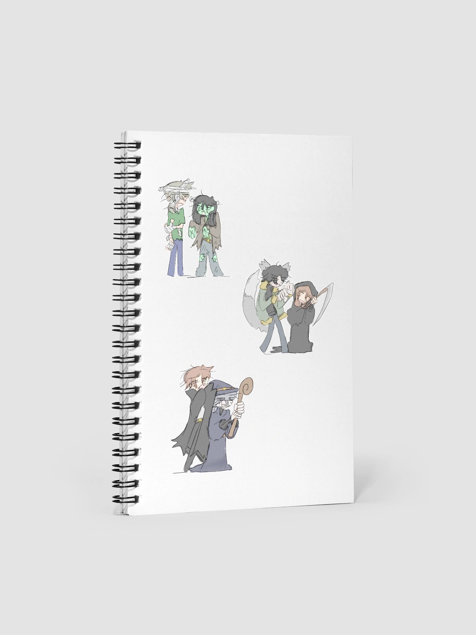 Waku waku high school students Halloween notebook product image (1)