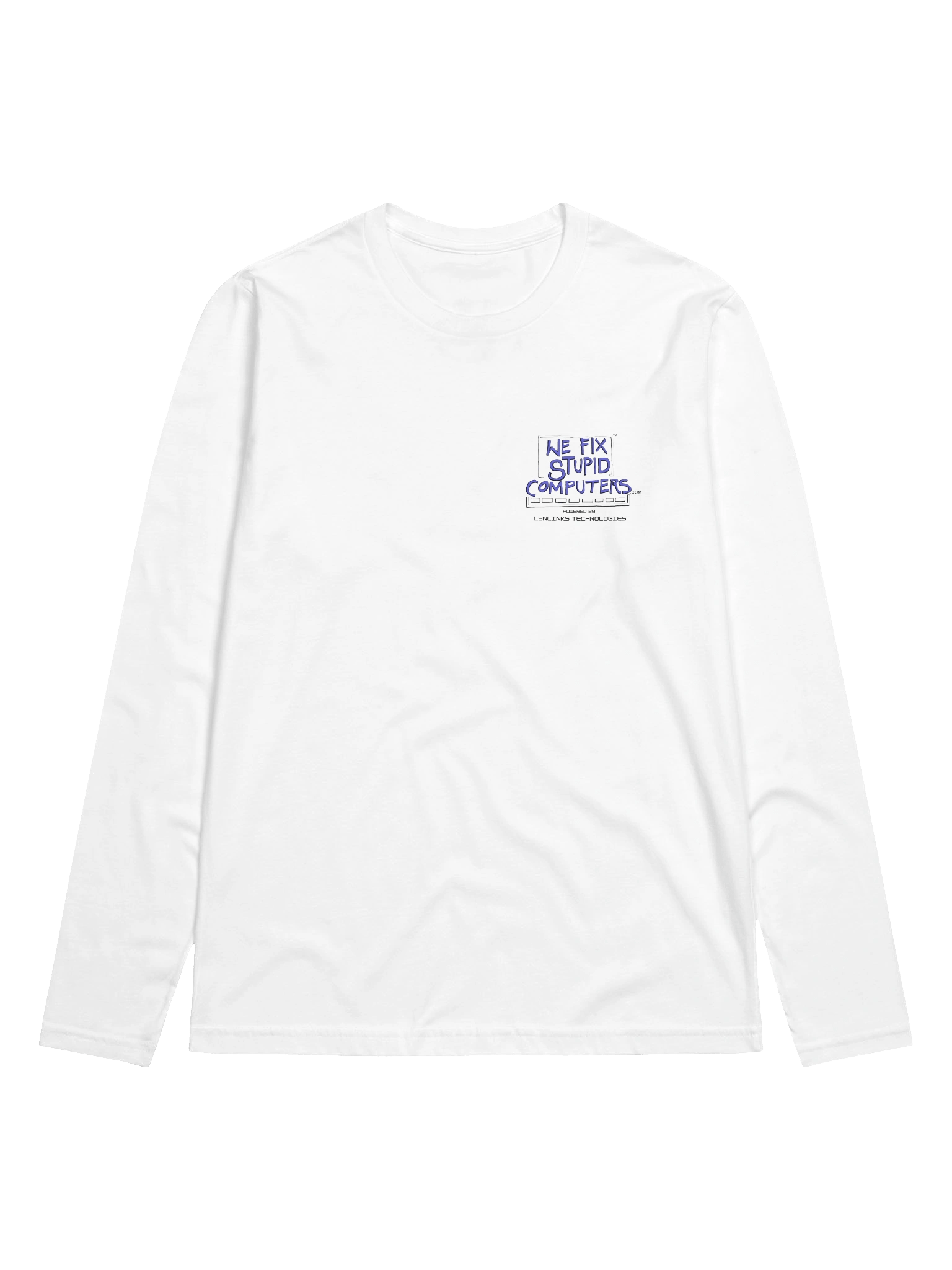 "We Fix Stupid Computers" Tech Support L/S Tee product image (1)