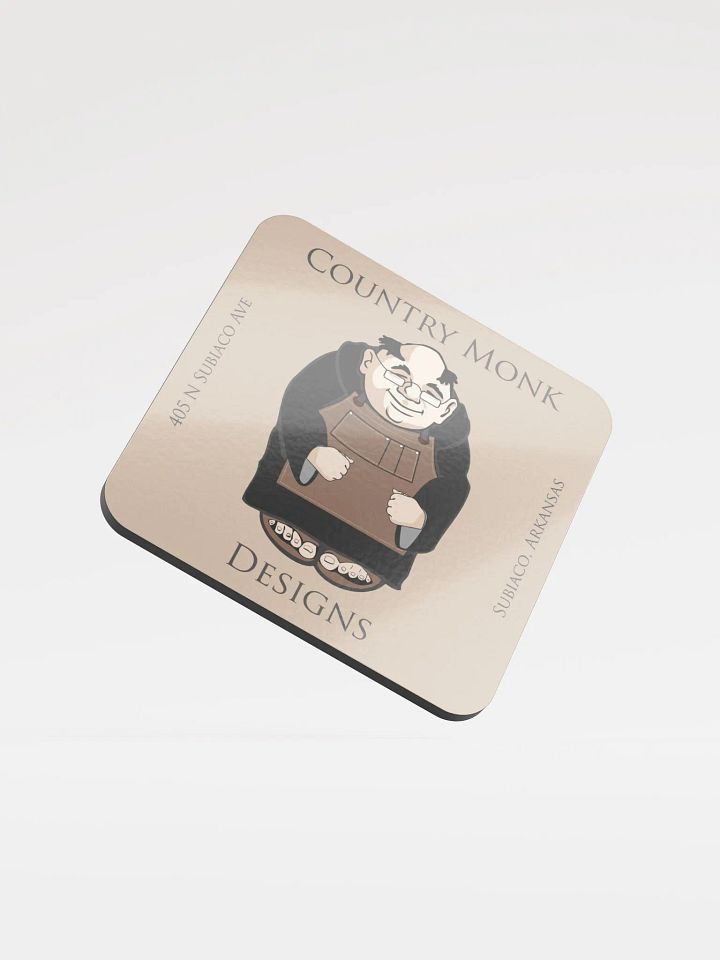 Country Monks Designs Glossed Cork Coaster product image (1)