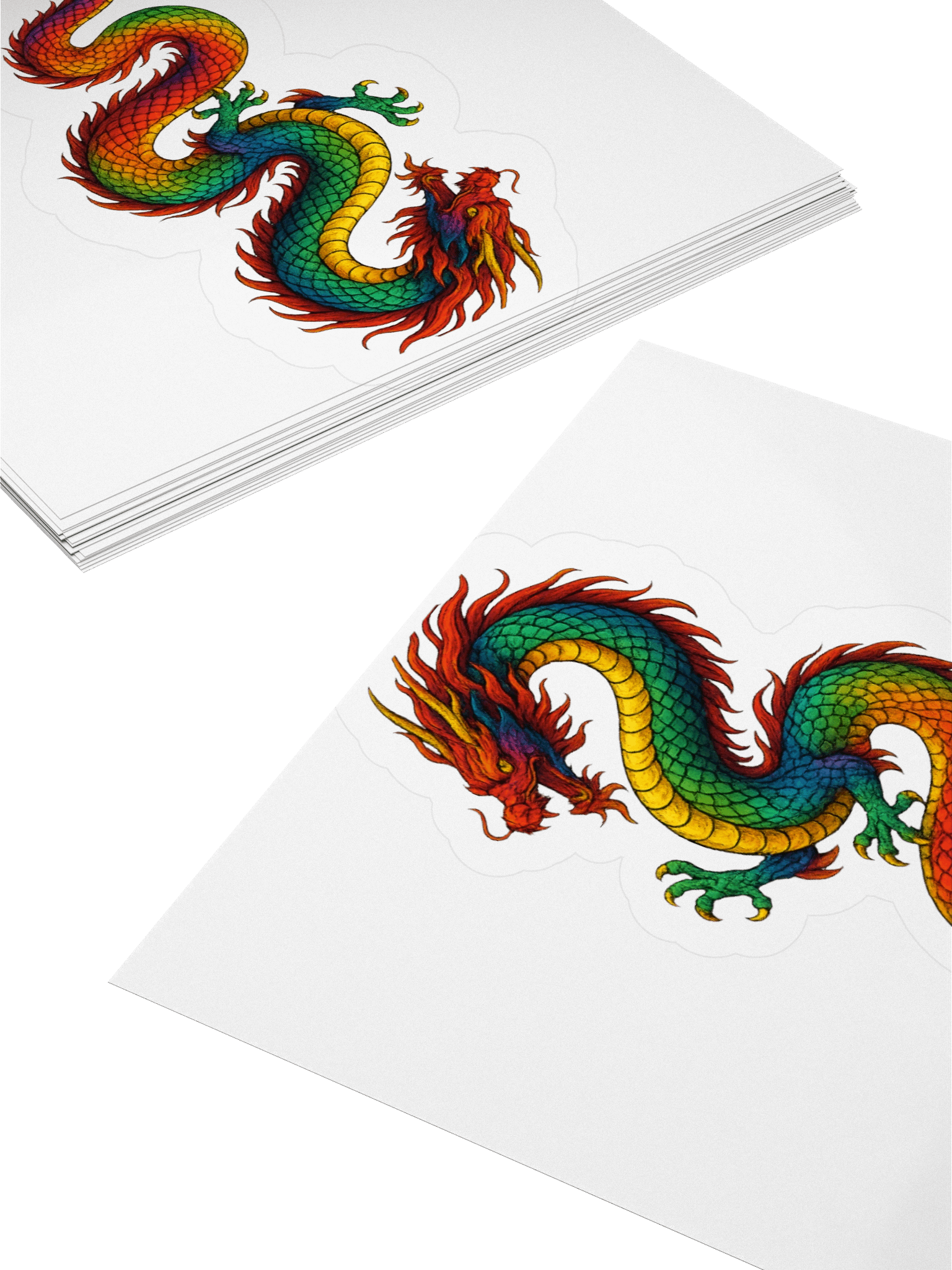 🐉 Kiss Cut Dragon Sticker – Mark the Realm Shape it. Peel it. Flame it. product image (1)