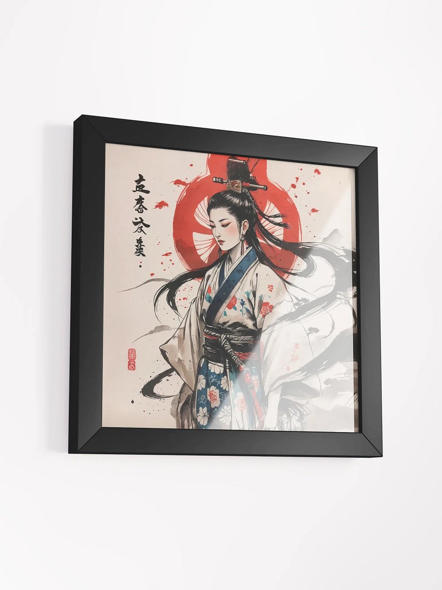 Vibrant Wood-Framed Matte Poster - Geisha product image (3)
