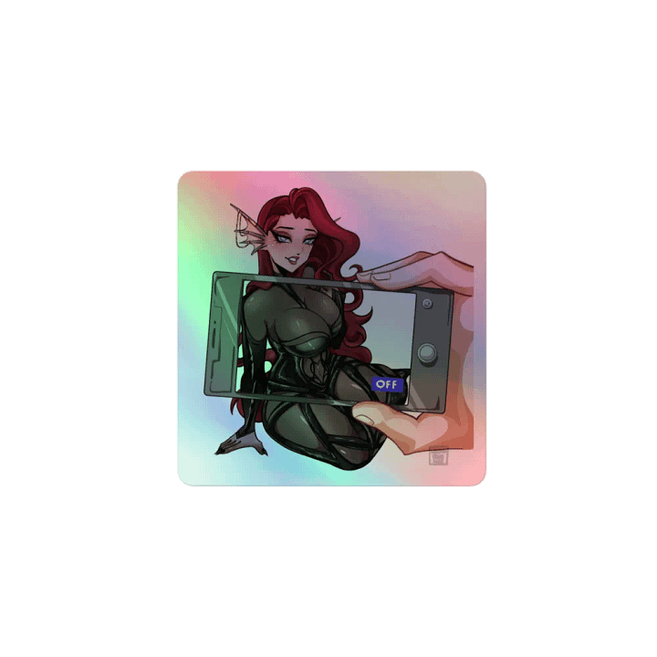 Deadly Thicc Camera Holo Sticker product image (1)