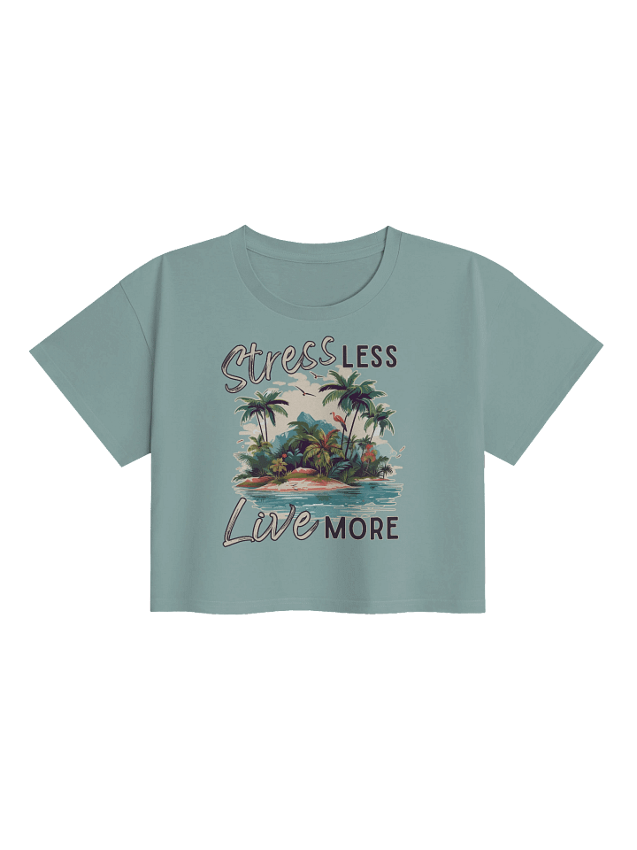 Stress Less Live More Women's Crop Top product image (1)