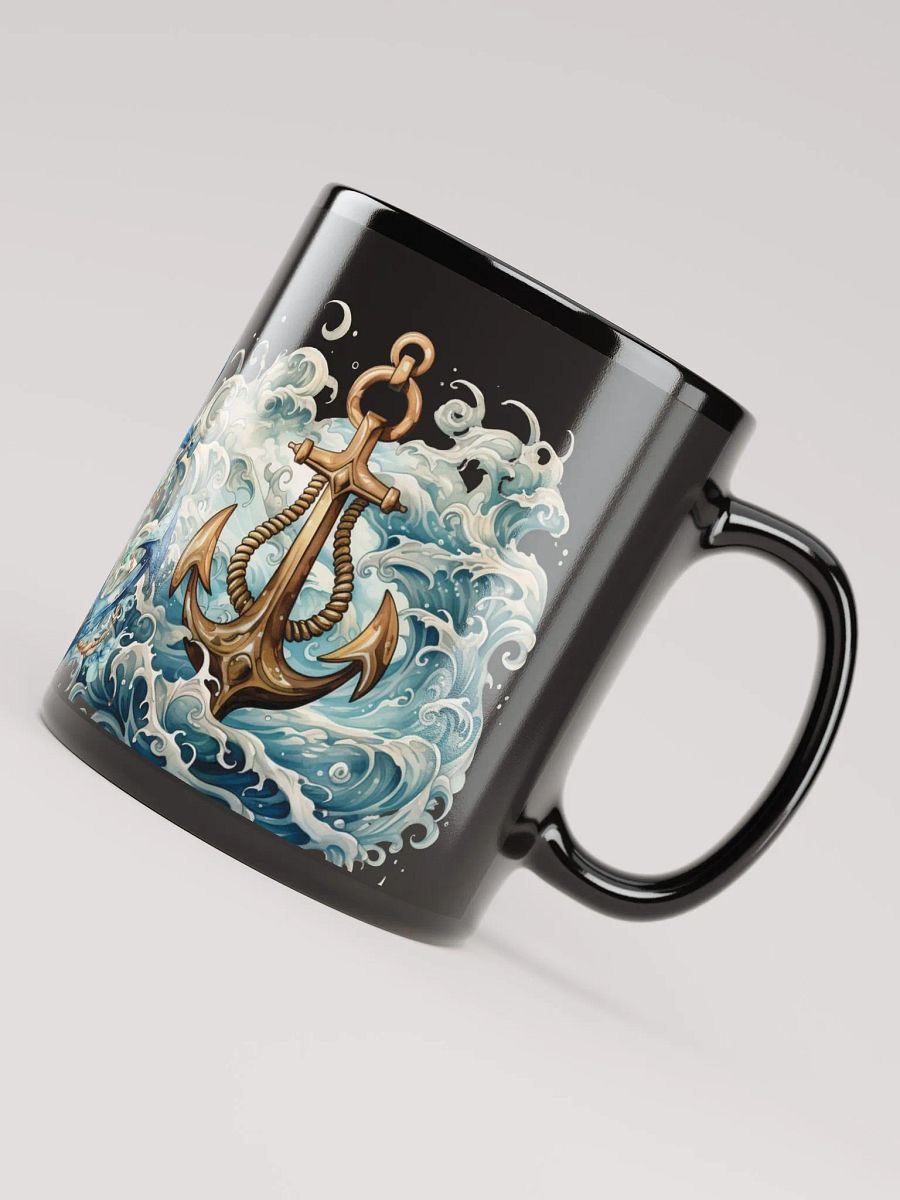 Anchored Artistry Black Mug product image (4)