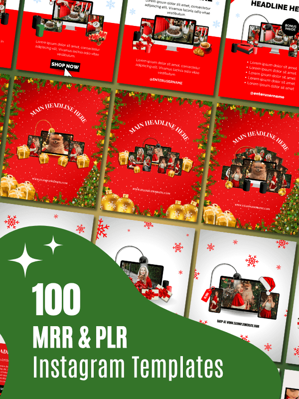 MRR/PLR Pinterest Christmas Templates product image (10)