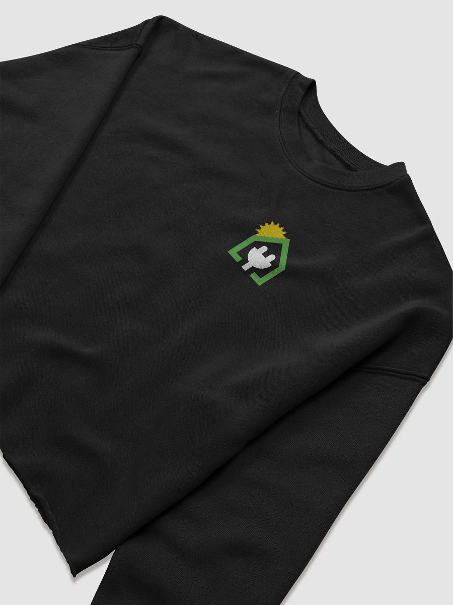 Plug It In Solar High-Quality Canvas Women's Fleece Crop Sweatshirt product image (5)
