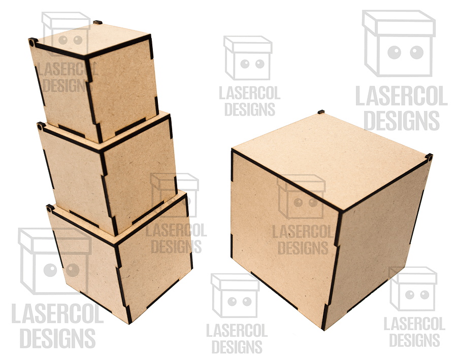 Boxes Set 5 (6 sizes) - Laser Cut Files product image (4)