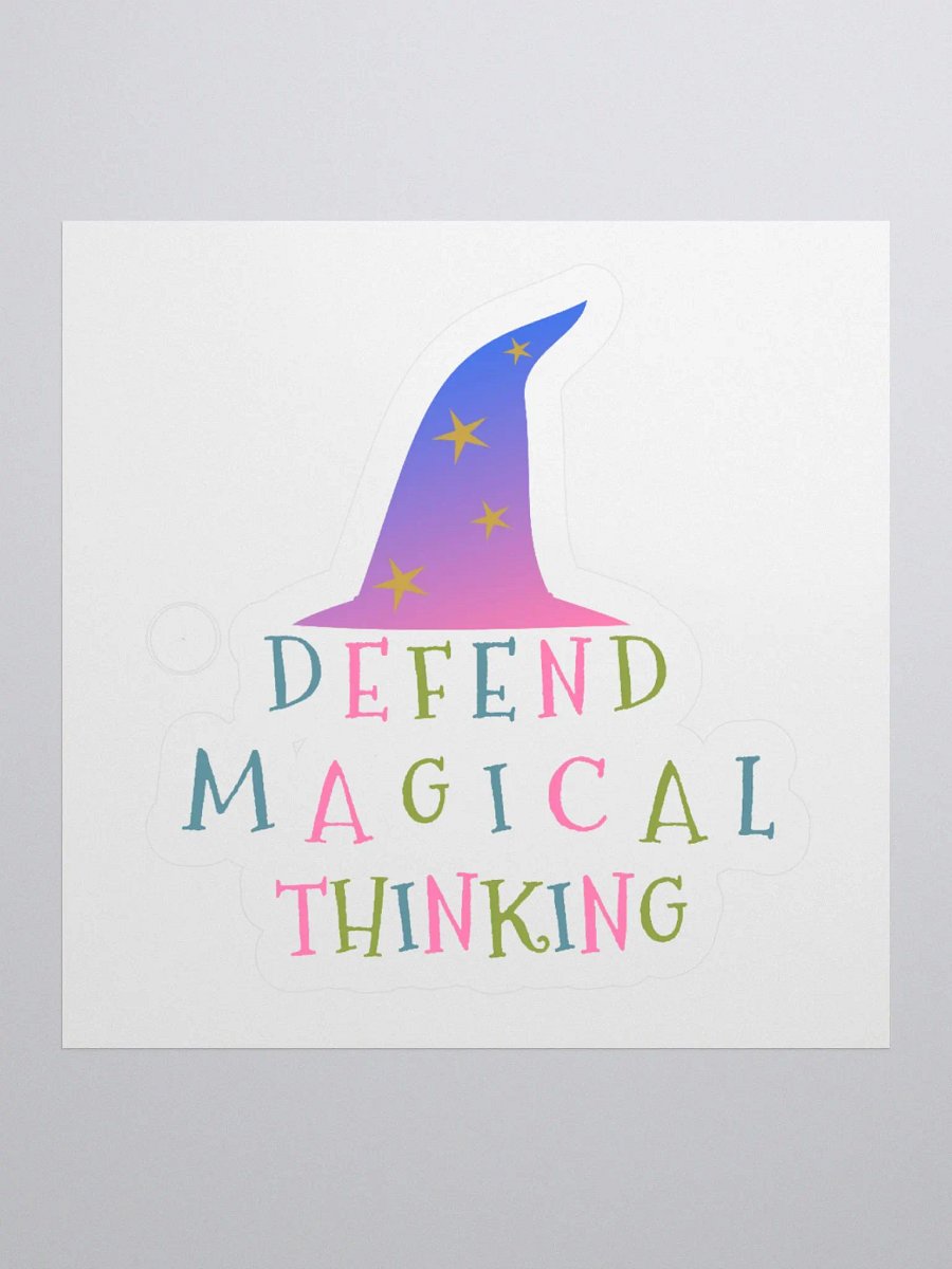 Defend Magical Thinking Sticker product image (1)