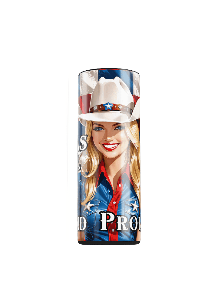 Texas Girl 20 oz Skinny Stainless Steel Tumbler - v2 product image (1)