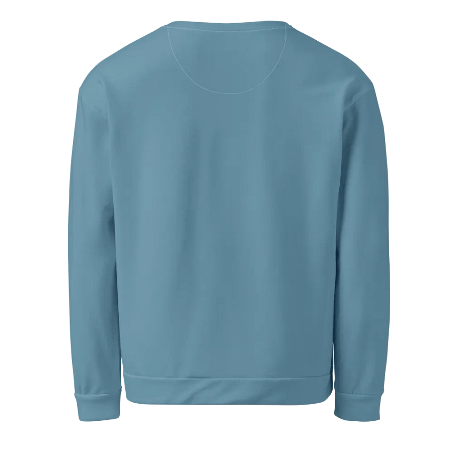 Plain Medium Light Blue Soft Summer Unisex Recycled Polyester Heavyweight Premium Sweatshirt by Treasure Pie product image (3)