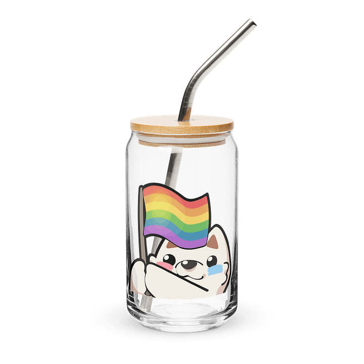 Rainbow Pride Glass Cup product image (1)