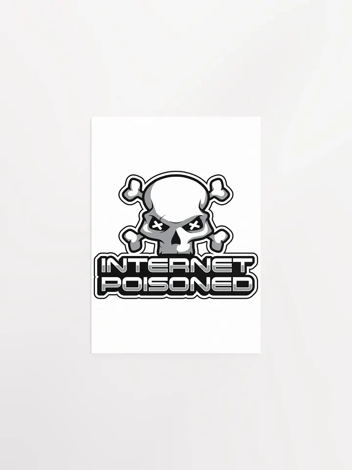 Internet Poisoned Y2K Poster – Funny Skull Meme Wall Art product image (1)