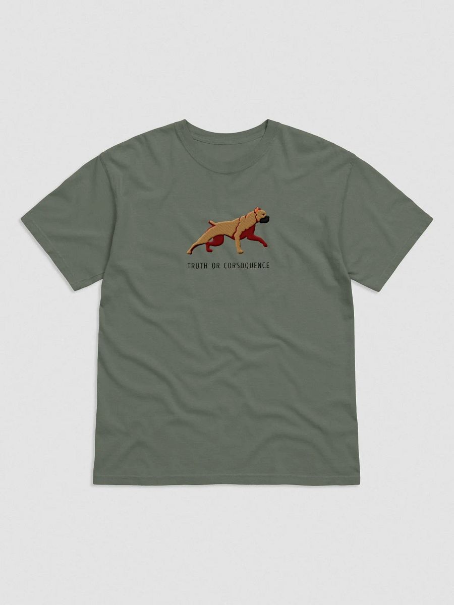 Truth or Corsoquence T-Shirt(Embroidered) of a Cane Corso(Tan) product image (4)
