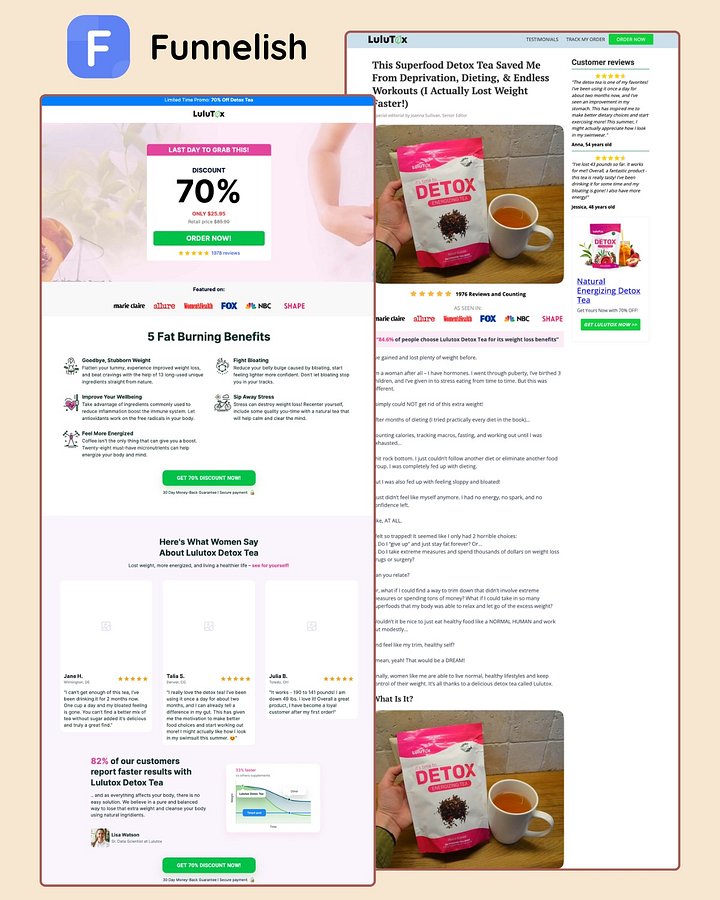 Lulutox Detos Funnel | Funnelish product image (1)