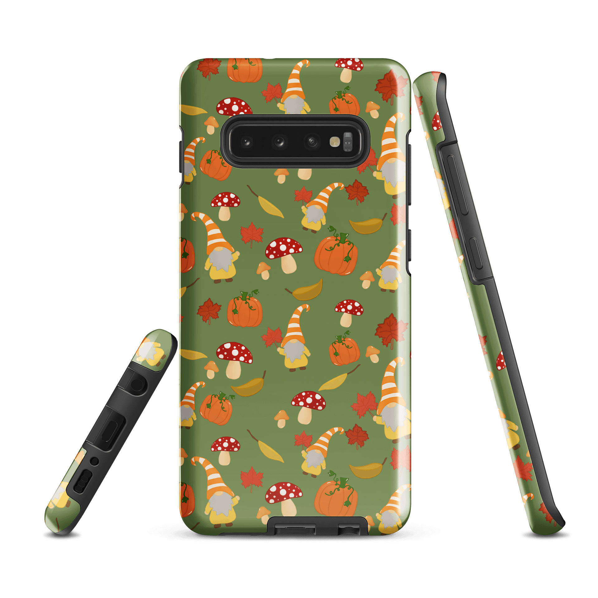 Fall with my Gnomies in Green Pattern Samsung® Tough Case product image (2)